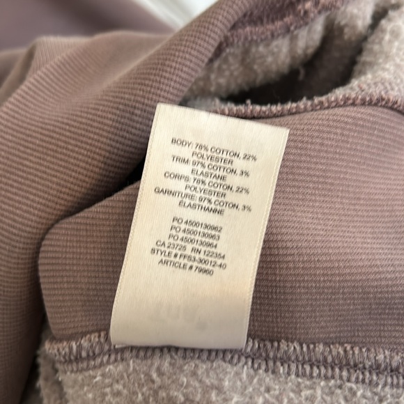 TNA Cozy Fleece Boyfriend Hoodie Mauve Size 2 (like M/L) - Picture 5 of 6